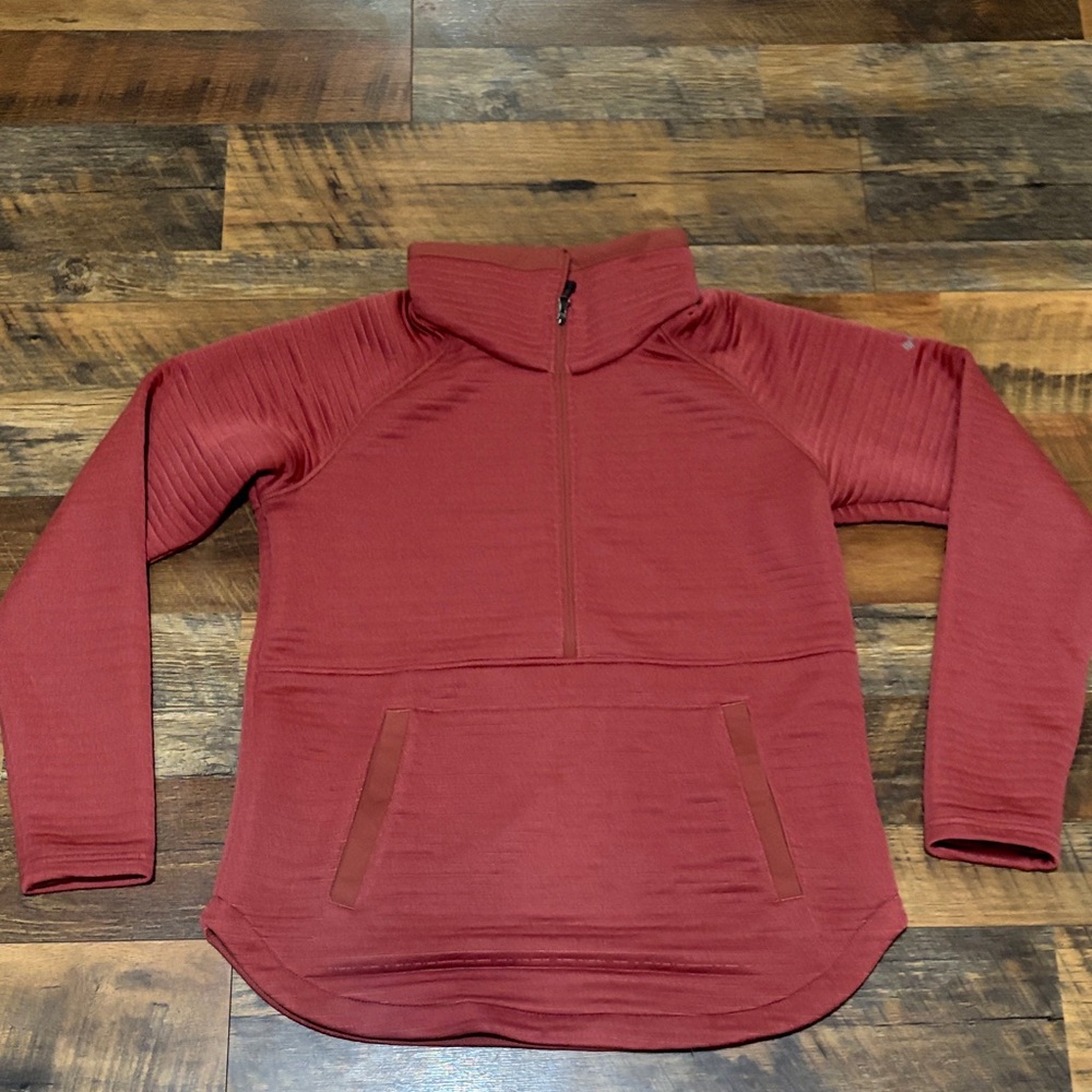 Columbia women's salmon pink 1/2 zip pullover sweatshirt